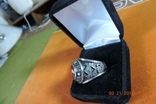 Vintage 1992 Union Pacific Railroad Harriman Class Safety Award Silver Ring 3