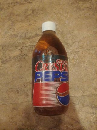 Crystal Pepsi Glass Bottle 1992 - 1993