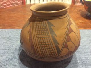 Vintage David Ortiz,  Casa Grande Polychrome Pottery,  - Intitialed By D.  Ortiz