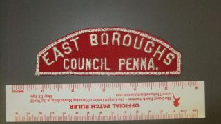 Boy Scout East Boroughs Council Rws Pa Full Strip 4228ii