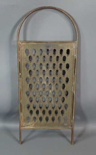 Wwii German Army Military Field Kitchen Metal Tin Grater 12 " Marked Waa