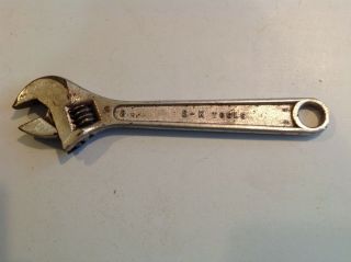 Vintage S - K Tools Forged Alloy 8 " Adjustable Wrench Usa