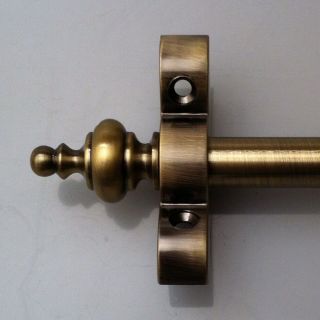 Set Of 13 Antique Brass 1/2 Inch Stair Rods Urn Finial (r07u)