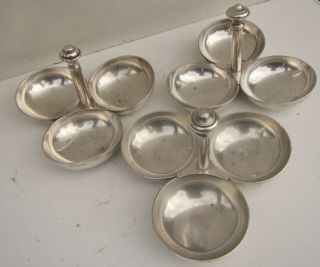 3 X Old Silver Plated Christofle Hotel France Serving Dishes