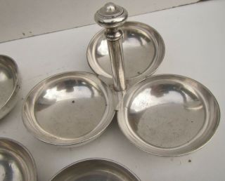 3 x Old Silver Plated CHRISTOFLE HOTEL France Serving Dishes 3
