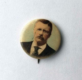 1904 Teddy Theodore Roosevelt Pinback Button Political Campaign Badge Pin Photo 2