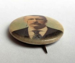 1904 Teddy Theodore Roosevelt Pinback Button Political Campaign Badge Pin Photo 3