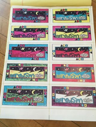 Monty Cantsin Mail Art Neoism Sheet Of Stamps N.  D.