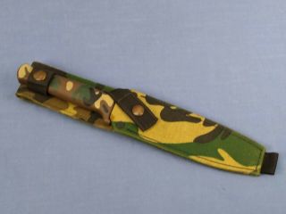 Vintage Gerber Guardian Ii Fixed Blade Knife Camo Handle & Sheath B9742s