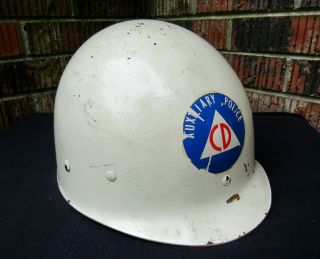 Wwii Us Army Civil Defense Auxiliary Police Westinghouse M1 Helmet Liner