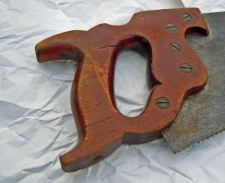 Vintage Henry Disston & Sons D - 23 Lightweight Hand Saw 26 