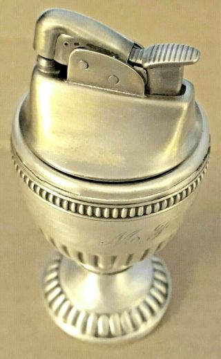 Antique Art Deco Weighted Sterling Silver Table Lighter
