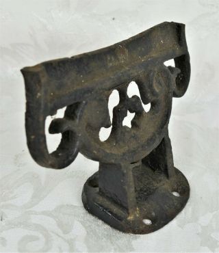 Antique Boot Scraper Cast Iron Mountable Fancy Ornate Victorian 2