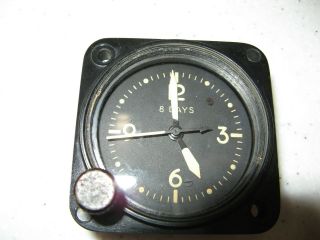 Waltham Wwii Military Airplane 8 Day Clock Not