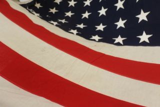 Vintage US Navy WWII WW2 Wool 48 Star U.  S.  Flag U.  S.  Ensign Size Number 6 2
