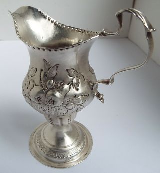 English Antique 18th Century Georgian 1784 Sterling Silver Cream Jug