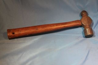 Vintage 3/4 Ball Peen Hammer 9 1/4 " Handle Usa Made