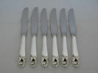 Set Of 6 International Sterling Silver Spring Glory Place Knives