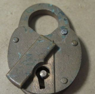 Vintage 1960 Railroad Lock With Chain No Key