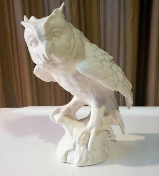 Estate Sale: White Goebel Owl Porcelain Figurine,  West Germany