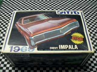Vintage Amt 1969 Chevy Impala Ss 1/25 Scale