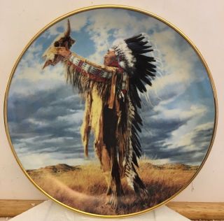 Franklin Indian Plate Prayers To The Great Spirit Limited Edition