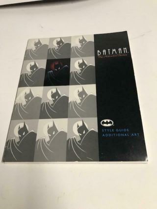 1991/2 Batman.  The Animated Series Style Guide Additional Art.  A4 Folder