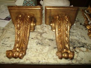 Vintage Florentine Corbels Wall Shelf Decor Architectural Feature Italy