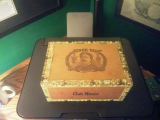 William H.  Taft Club House Supreme Court Cigar Box 1921 Almost Flawless 2