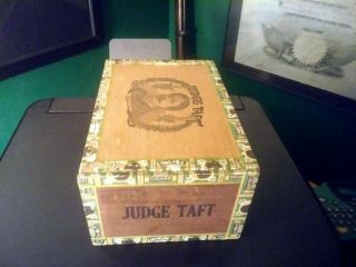 William H.  Taft Club House Supreme Court Cigar Box 1921 Almost Flawless 3