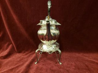 James Deakin & Sons JD & S Silver Plated Tea Kettle with Stand and Burner M3919 2