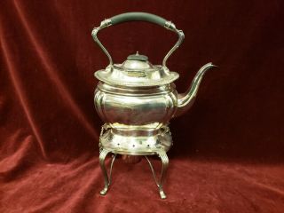 James Deakin & Sons JD & S Silver Plated Tea Kettle with Stand and Burner M3919 3