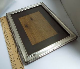 HANDSOME LARGE 9 INCH ENGLISH ANTIQUE 1919 SOLID STERLING SILVER PHOTO FRAME 3