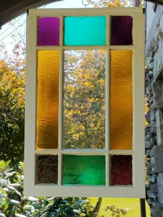 Antique Queen Anne Stained Glass Window,  Post Civil War Era