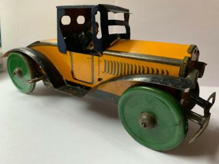 Vintage Marx Tin Litho Wind - Up Coupe With Driver,  8 1/2 Inches Long