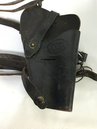 Wwii Ww2 Holster For 1911 M - 3 M - 7 Leather Holster Us Army Usmc