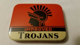 Vintage Trojans Condom Tin -