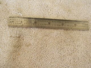 Vintage Lutz No.  806 Stainless Steel 6 Inch Ruler Made In West Germany