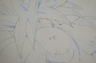 Broly Dragon Ball Z Dbz Anime Production Cel Pencil Douga