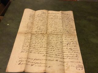 1811 Land Deed Document For Purchased Land In Rowan Co North Carolina