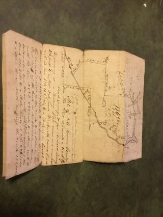 Itage 1841 North Carolina Deed For Purchase Of Land In Rowan Co