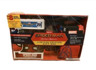 Spider Man Homecoming Limited Edition Gift Set Blu Ray Dvd Socks Pin 259 Funko