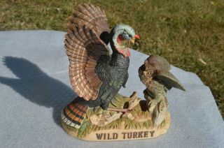 Austin Nichols Large Size Wild Turkey And Owl Decanter No.  8 Vintage 1985