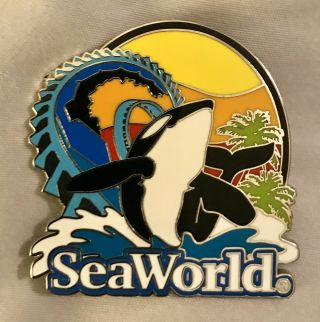 Seaworld Pin — Shamu Roller Coaster (older)