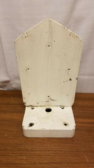 Vintage Authentic Gamewell Fire Alarm Call Box Base Pedestal Bracket Top