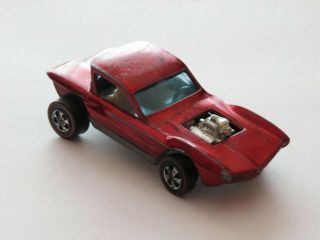 Hot Wheels Redline U.  S.  Python Red With No Black Roof 1968