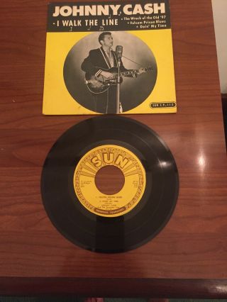 Johnny Cash - I Walk The Line - Sun Ep - 113 With Dust Cover
