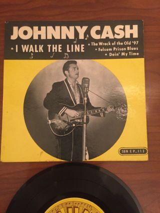 Johnny Cash - I Walk The Line - Sun EP - 113 With dust Cover 2