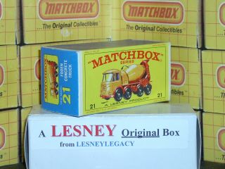 Matchbox Lesney 21d Foden Concrete Truck Mod Type E4 Empty Box Only