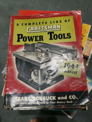 JA - Bevi,  1949 & 1955,  A Complete Line of Craftsman Power Tools,  Sears Roebuck Co 2